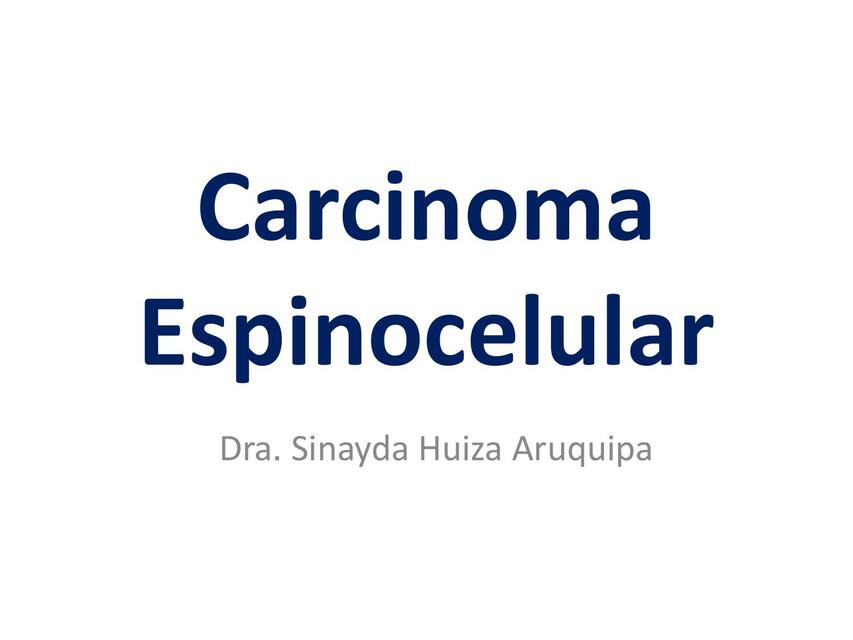 CARCINOMA EPIDERMOIDE