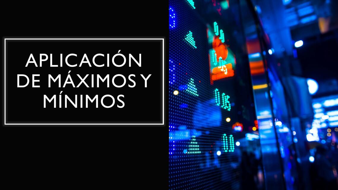 Aplicacion de maximo y minimo | Profesor Jaime | uDocz