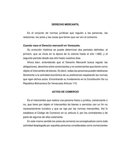 DERECHO MERCANTIL