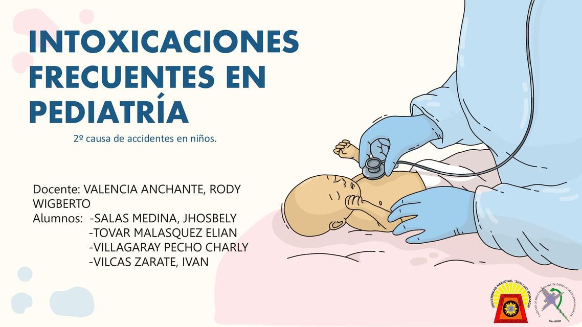 INTOXICACIONES MAS FRECUENTES EN PEDIATRÍA ppt 12