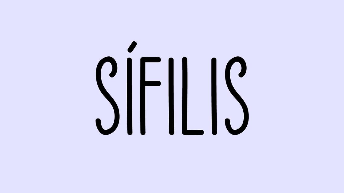 Sífilis