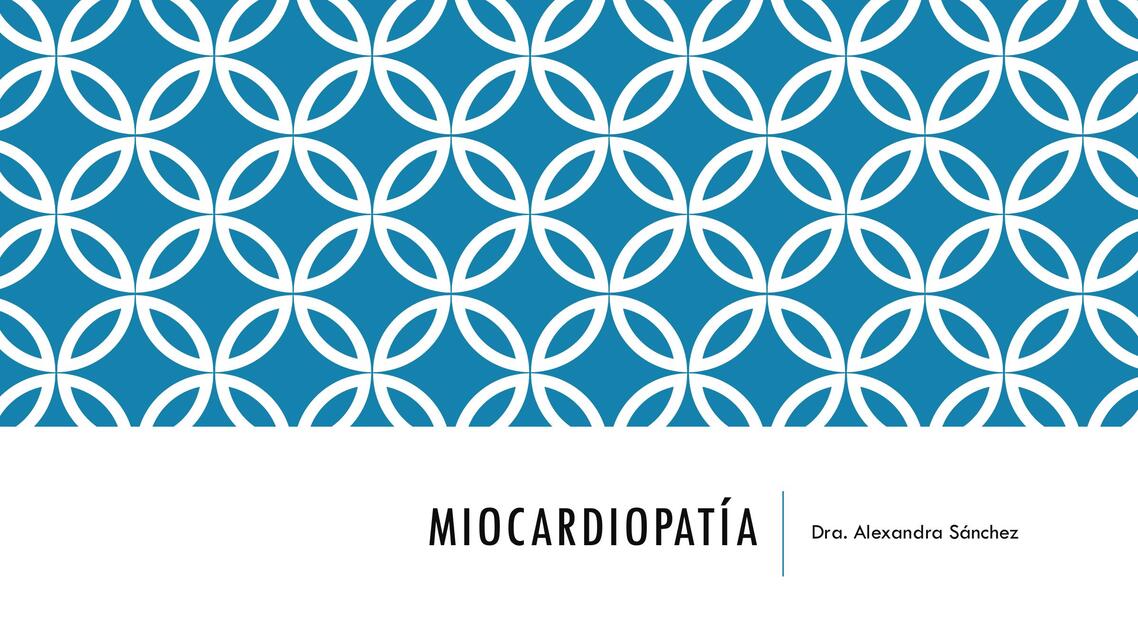 Miocardiopatia