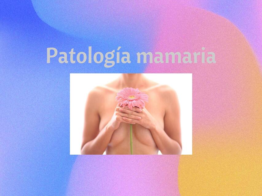 Patologia mamaria 1 pptx