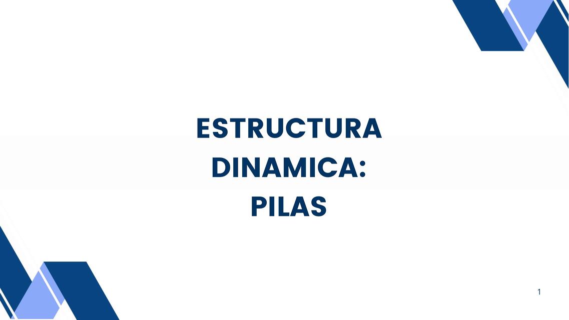 Estructuras de pilas