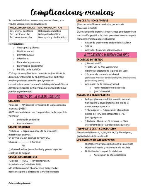 21 Complicaciones crónicas