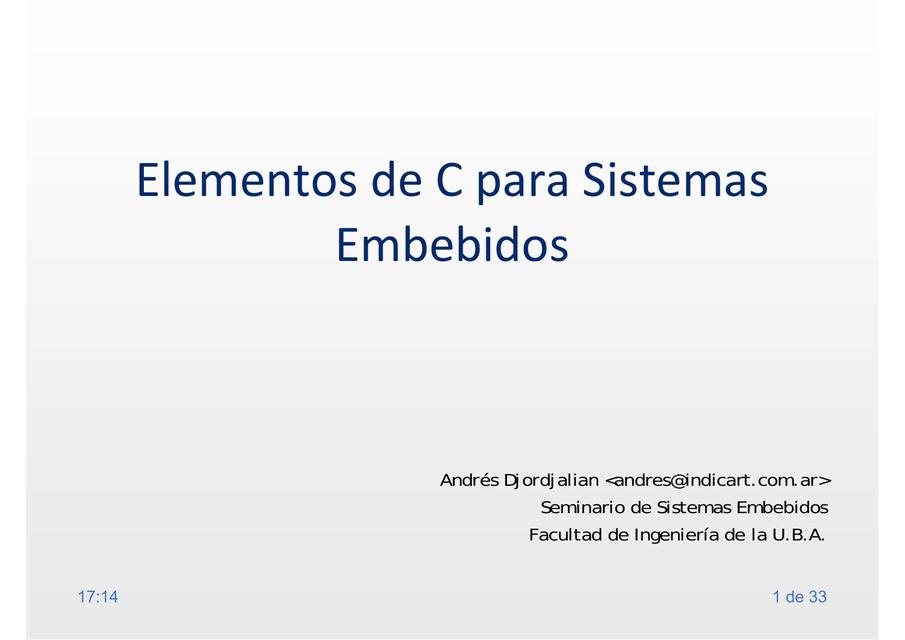 Elementos de C Embebido