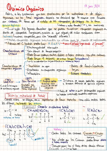 Cuaderno orgánica I