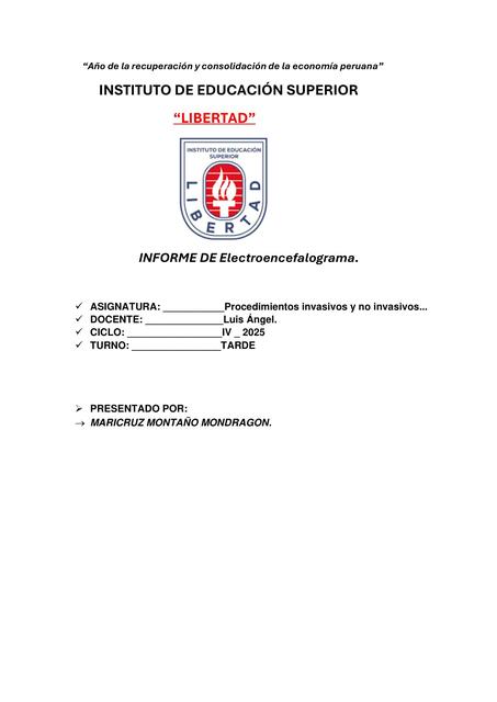 Informe de electroencefalograma