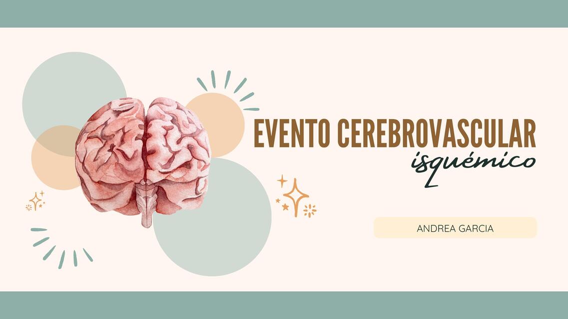 Evento cerebrovascular isquémico