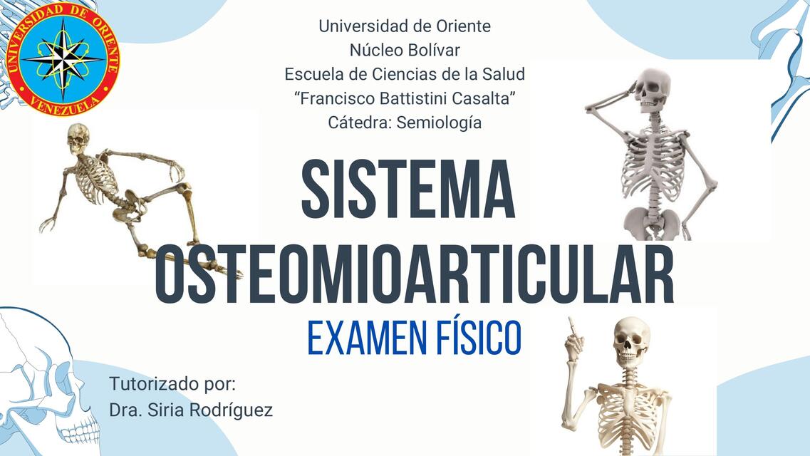 Examen físico del Sistema Osteomioarticular