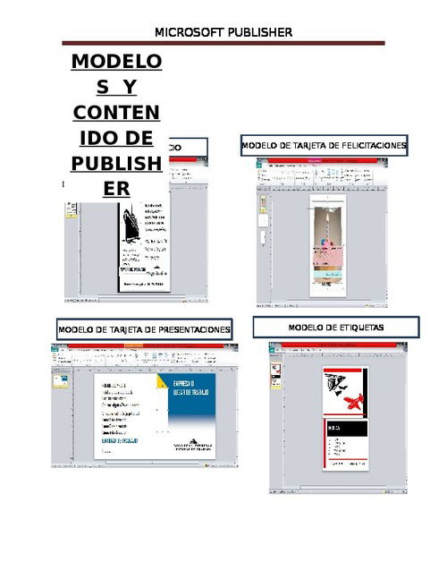 Modelos Del Contenido De Publicidad