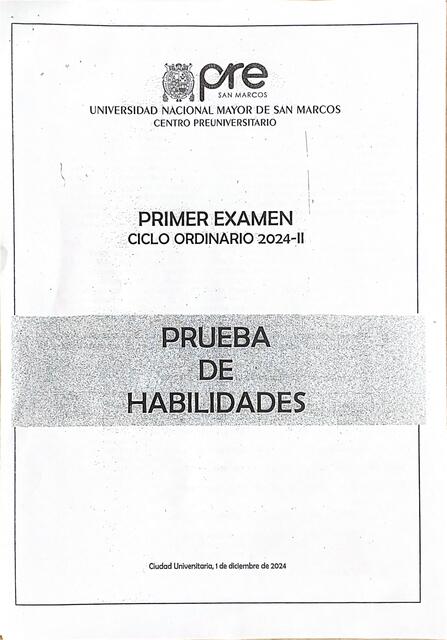 EXAMEN PRE HABILIDADES