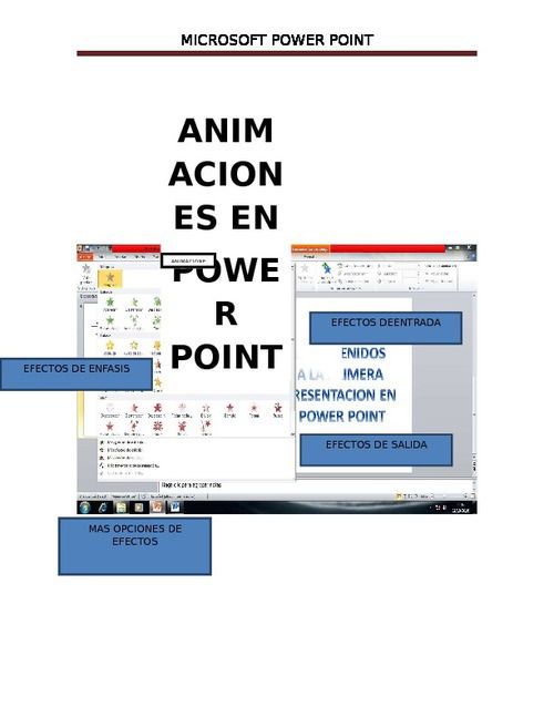 Pasos Para Las Animaciones En Power Point