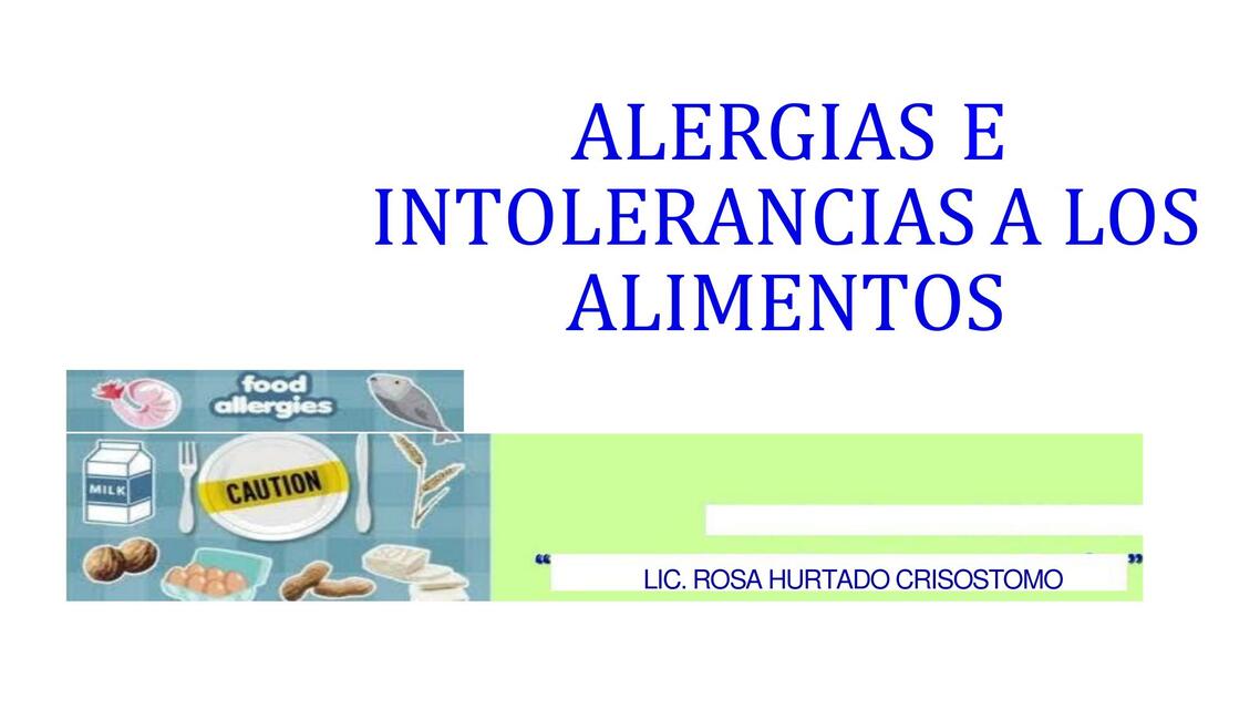 ALERGIAS ALIMENTARIAS