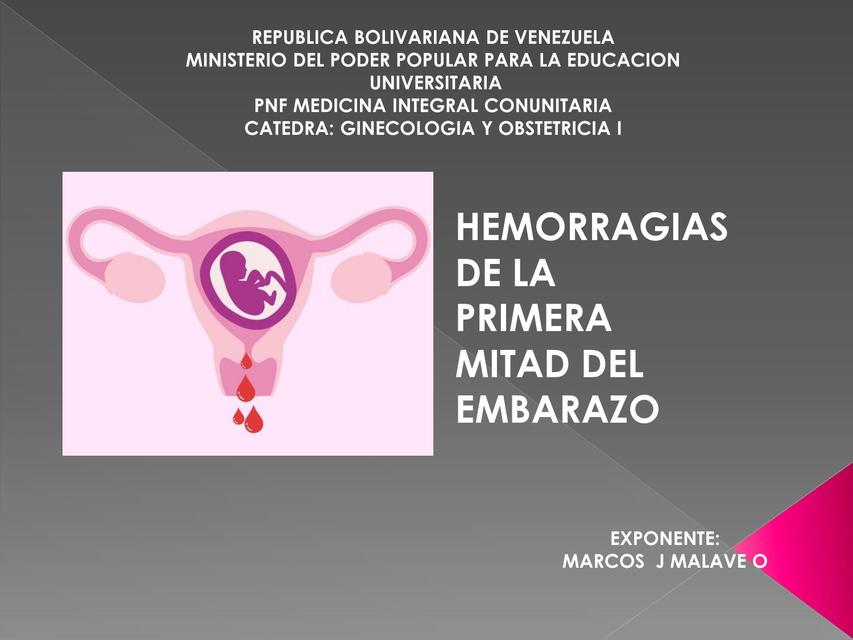 Hemorragias en el Embarazo