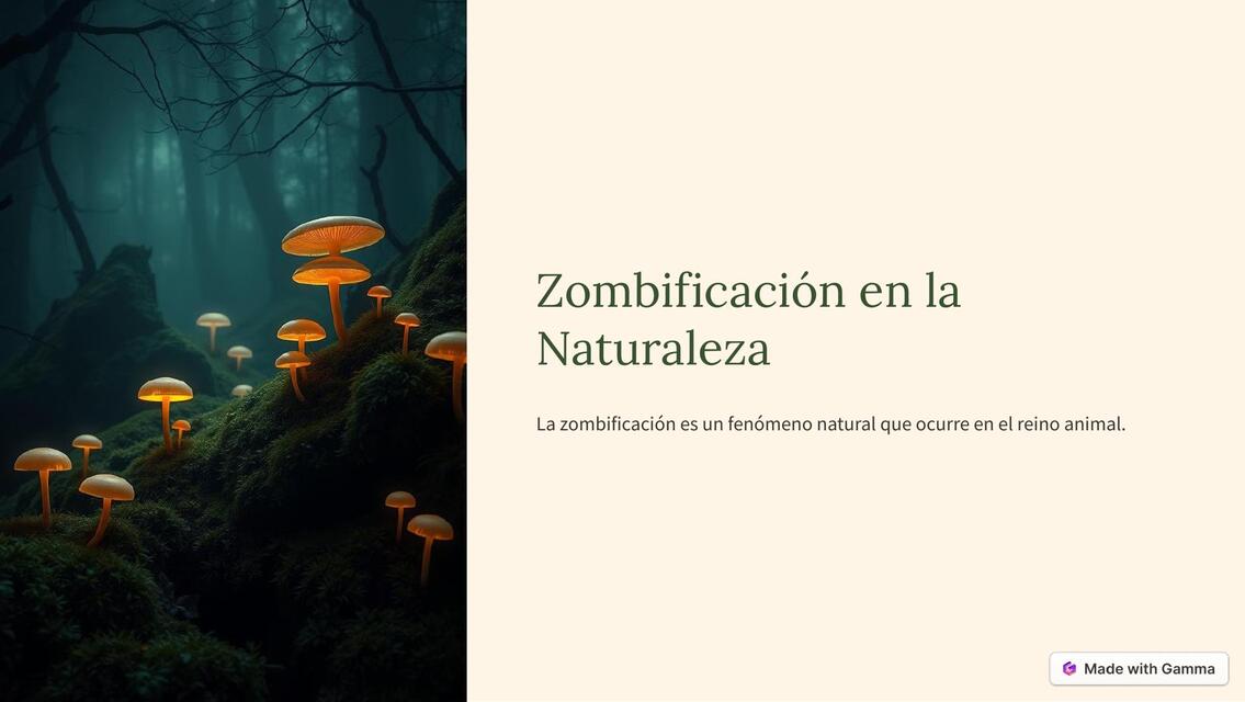 Zombificacion en la Naturaleza