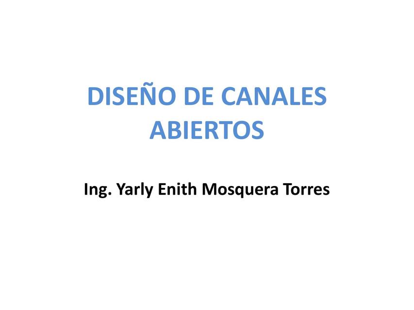 Diseno de Canales