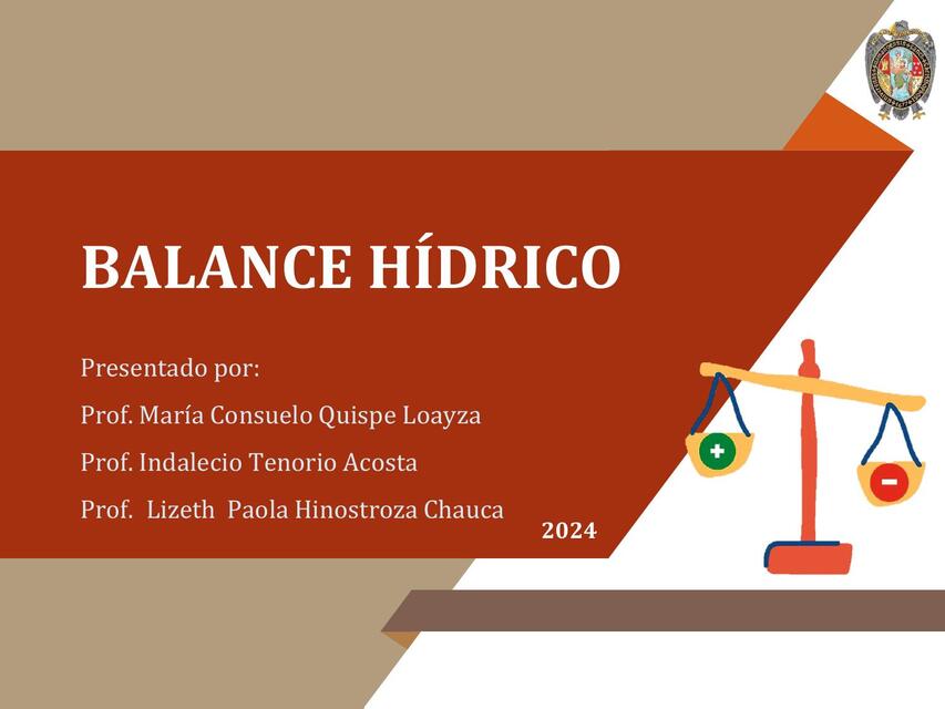 BALANCE HIDRICO