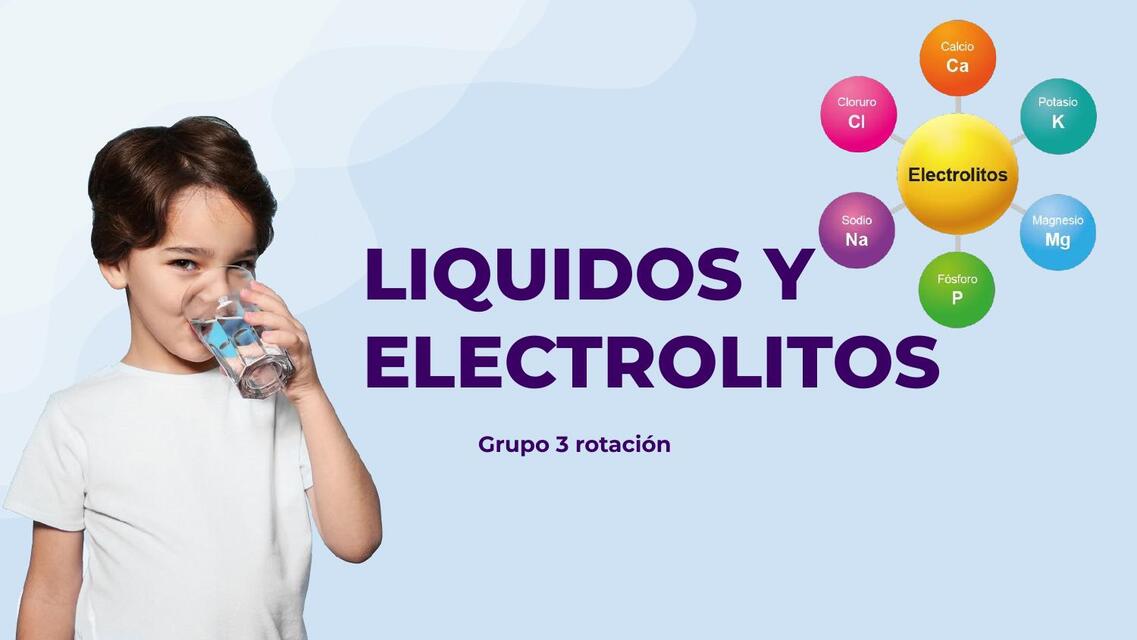 Líquidos y electrolitos 