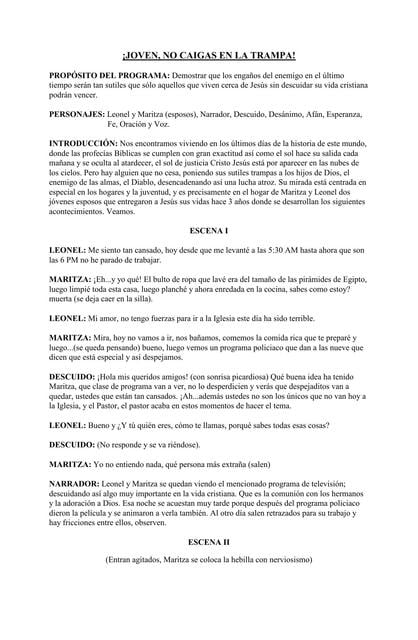 Joven No Caigas en la Trampa | Amanda | uDocz