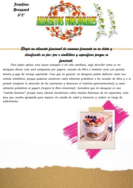 Alimentos funcionales Josefina Brossard 62 Nutrici