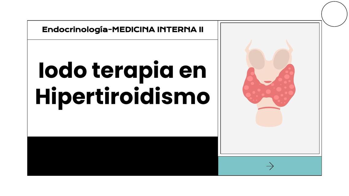 Lodoterapia en Hipertiroidismo