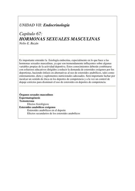 Hormonas sexuales masculinas