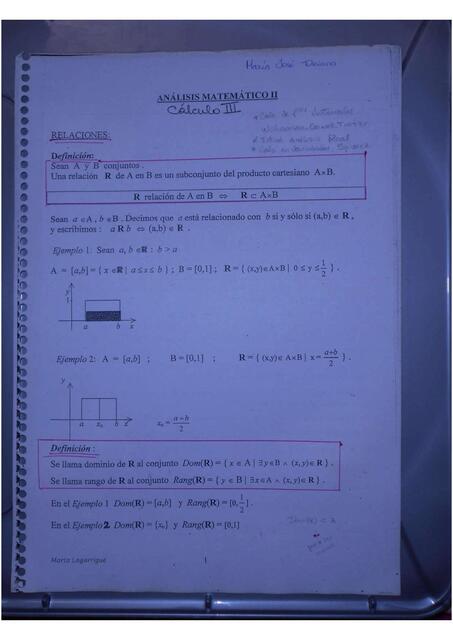 CALCULO 2 Ó ANALISIS MATEMATICO 2