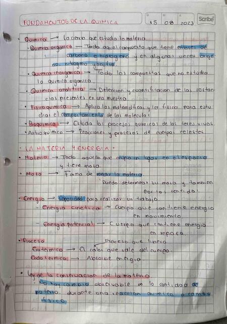 Quimica general I Parcial 1 4 Primer Semestre