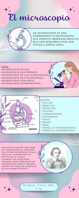 El microscopio infografía