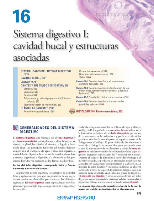 Histología del Sistema Digestivo Ross