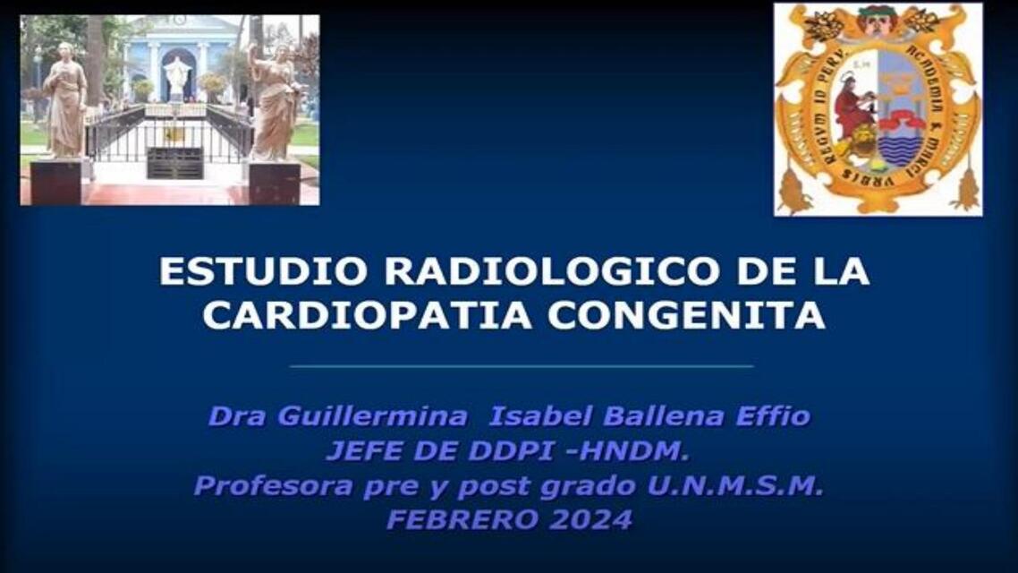 III 1 ESTUDIO RADIOLOGICO DE LAS CARDIOPATIAS CONG