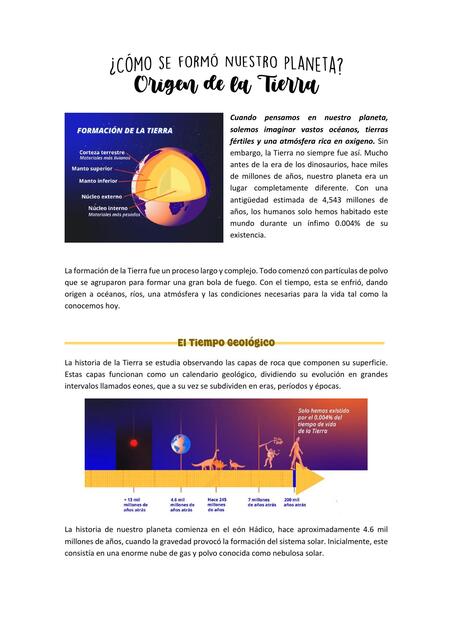 Origen de la Tierra