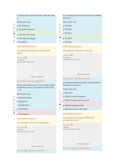 PSICOLOGÍA MÉDICA EXAMEN PARCIAL 1