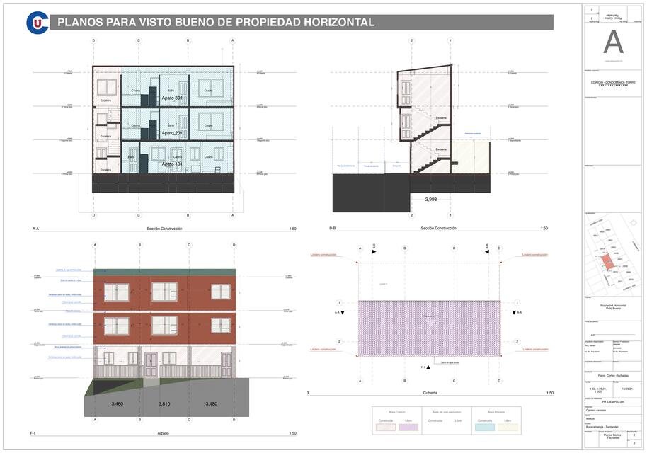 Planos para visto bueno de propiedad horizontal