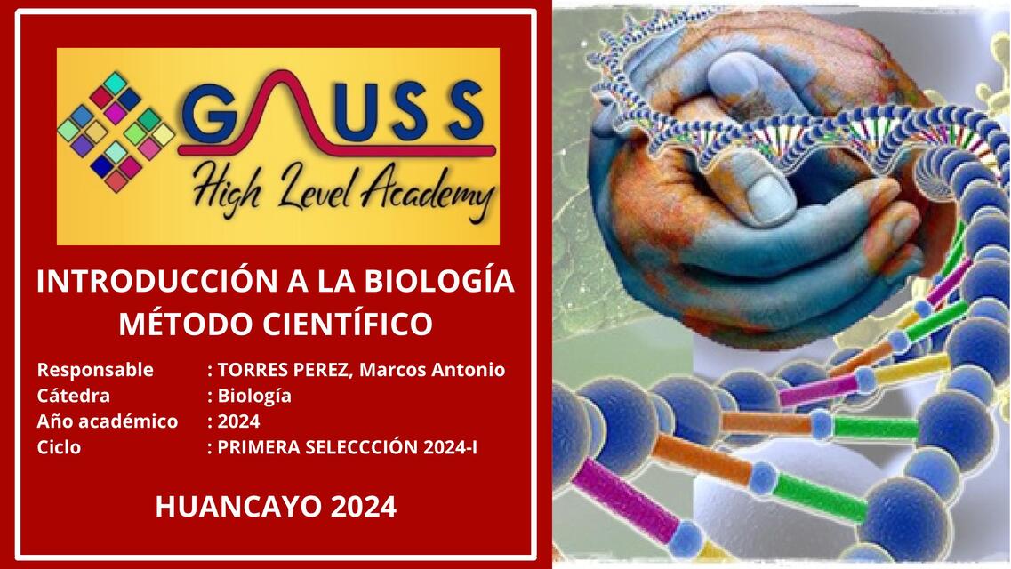 SEMANA 1 Introducción a la biología y método cientifico