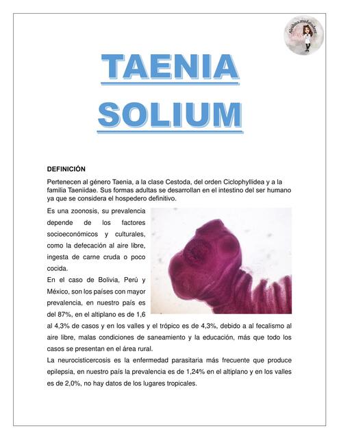 Taenia solium