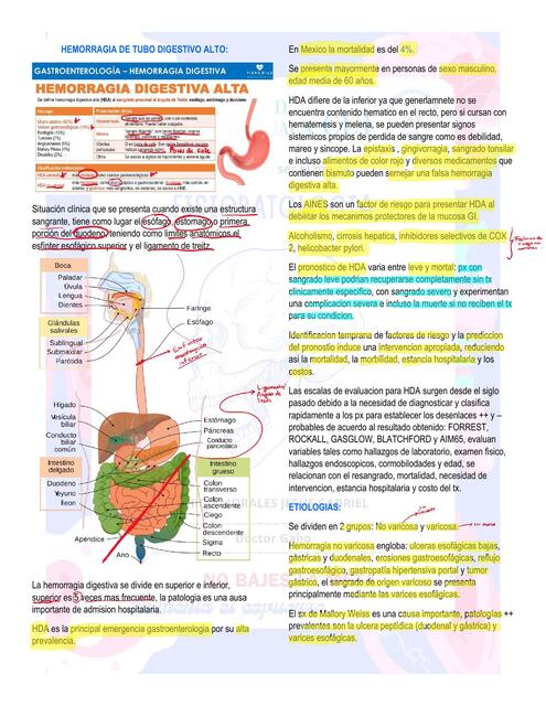 HEMORRAGIA DE TUBO DIGESTIVO ALTO