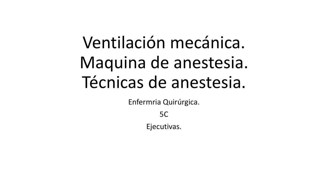 expo ventilación mecánica