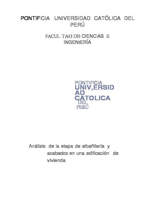 Chavez Valdivia Bolivar Milagros Del Rocio Albañileria Vivienda