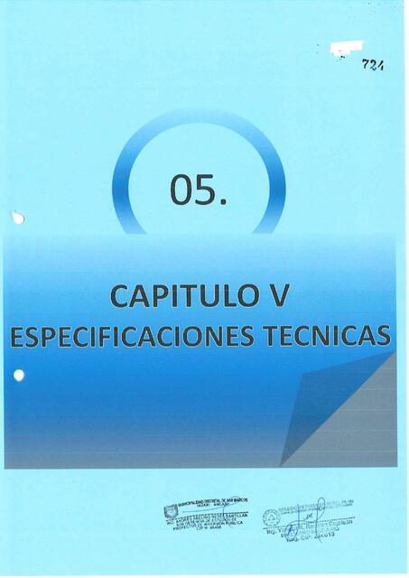 ESPECIFICACIONES TECNICAS