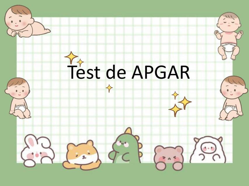 TEST DE APGAR