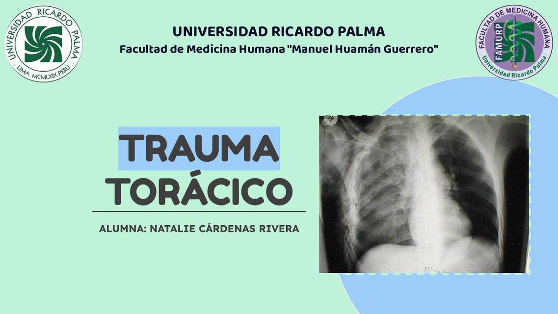 TRAUMA TORÁCICO