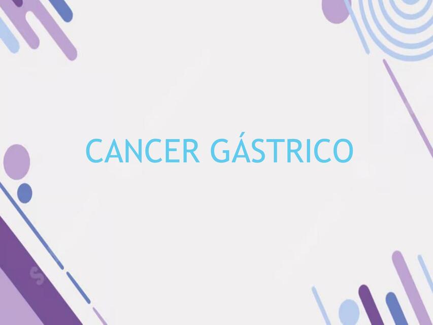 CANCER GASTRICO II