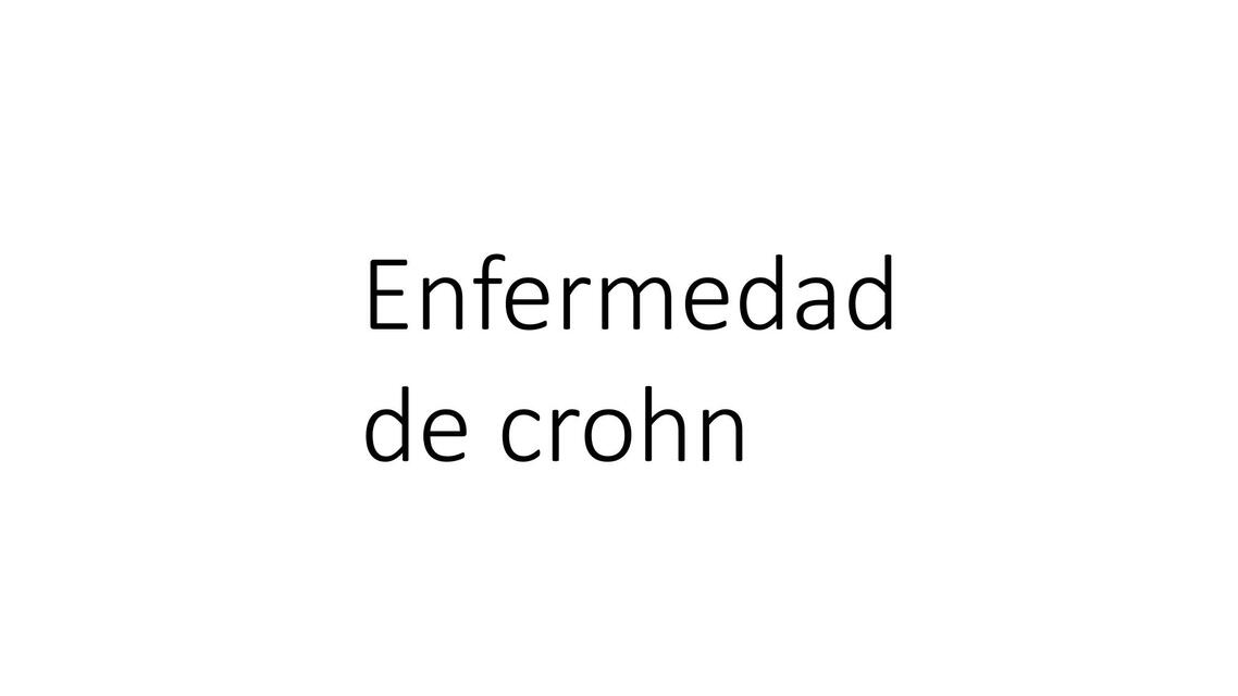 Enfermedad de Crohn