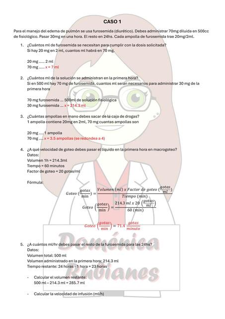 CASO 1 - Farmacología