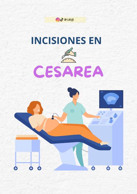 Incisiones en cesarea