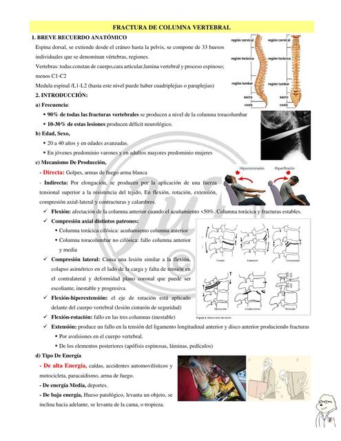 FRACTURAS DE COLUMNA VERTEBRAL