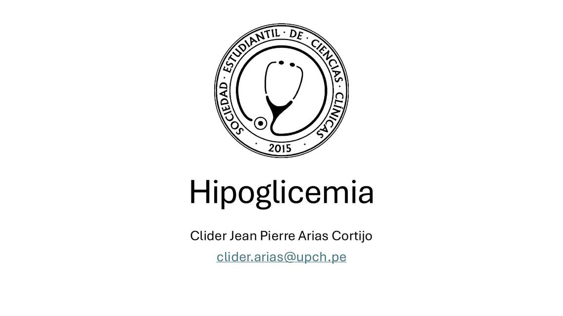 Hipoglicemia