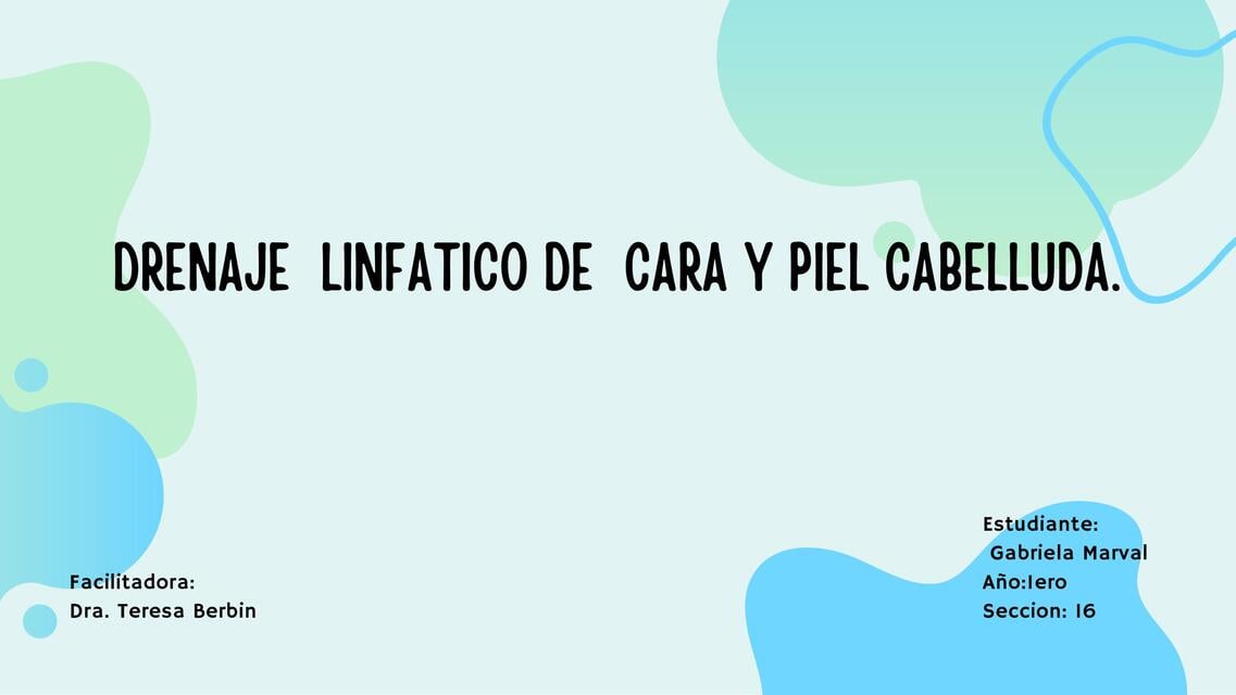 drenaje linfatico en cara